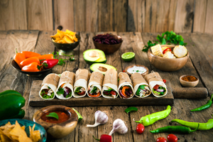 Tortilla Wraps With Vegetables
